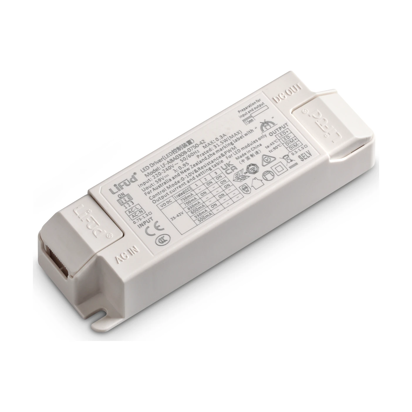 LED Panel LED Driver 1-10V 31W 750mA by Ideal Lux, product photo