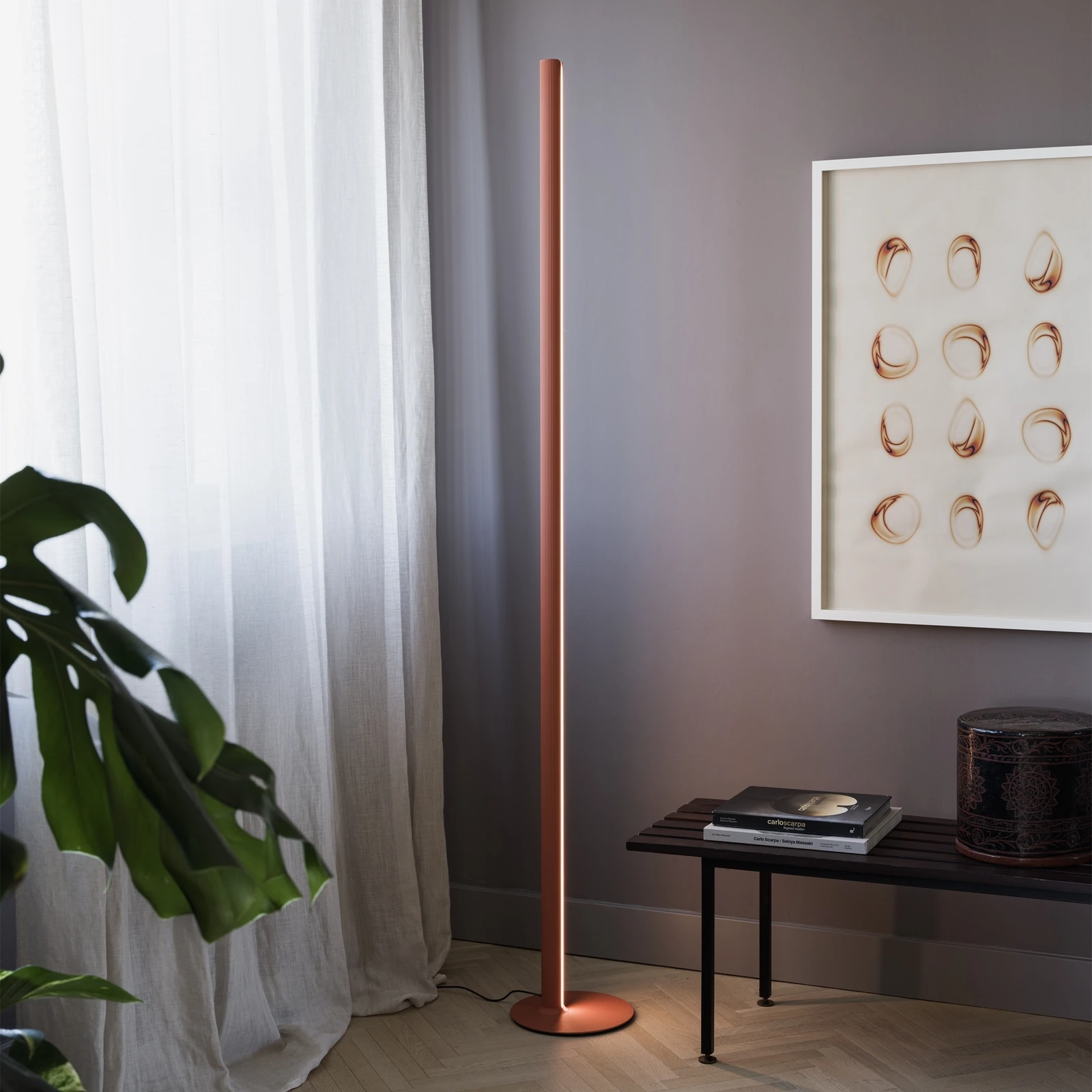 Dorica PT1 Copper installed in an interior