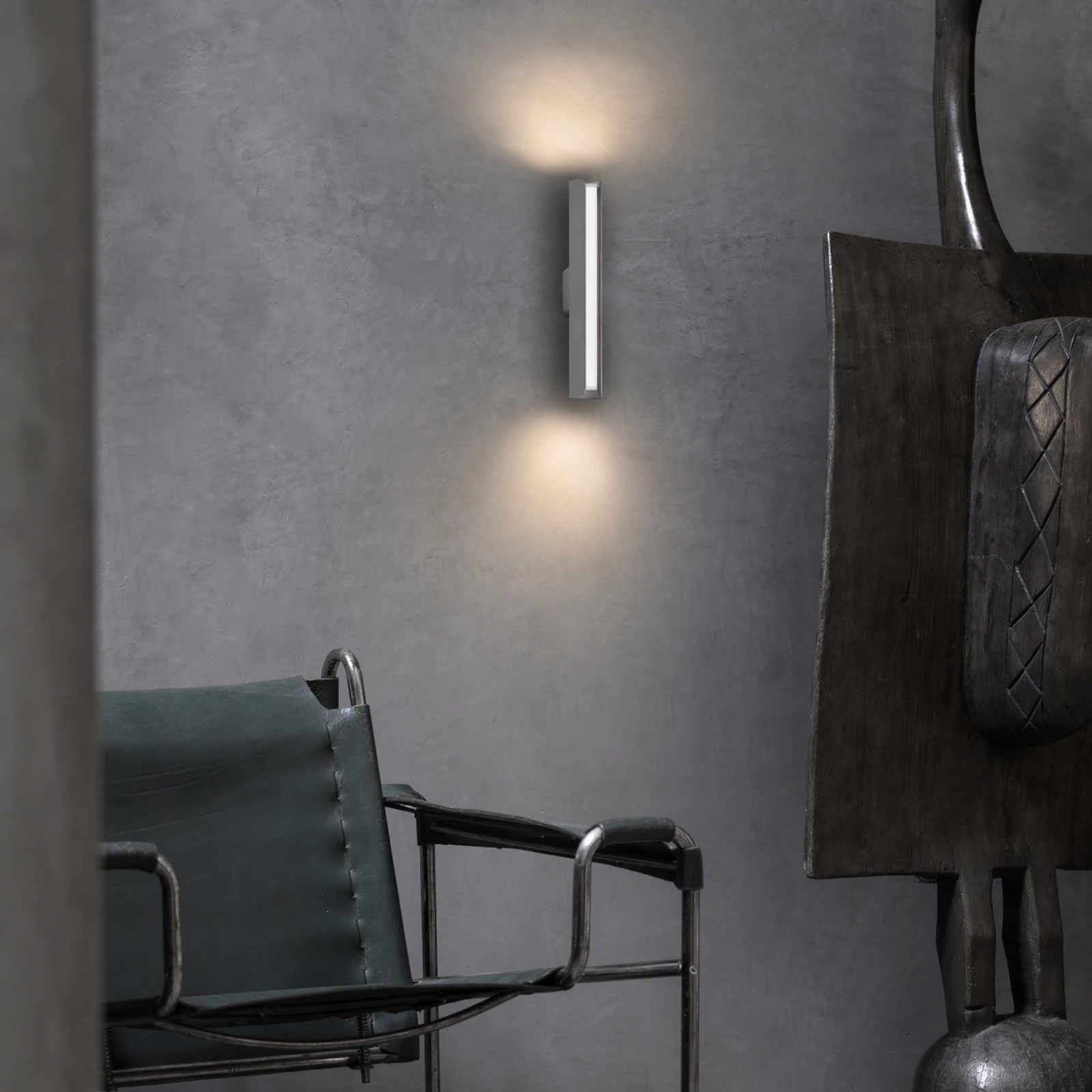 Dorica AP1 Steel by Ideal Lux, installed