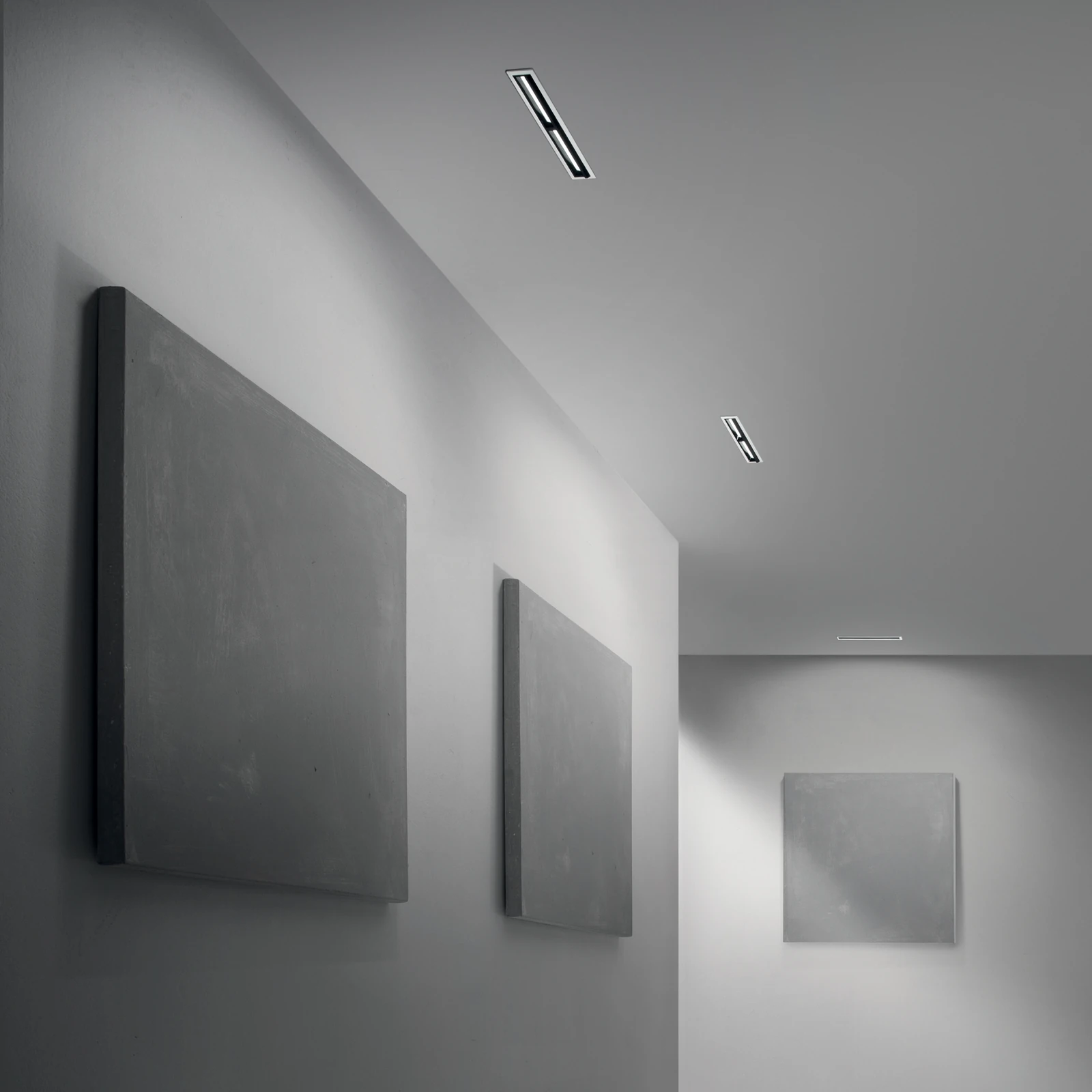 Lika Fi Trim Wallwasher 21W 3000K White installed in an interior