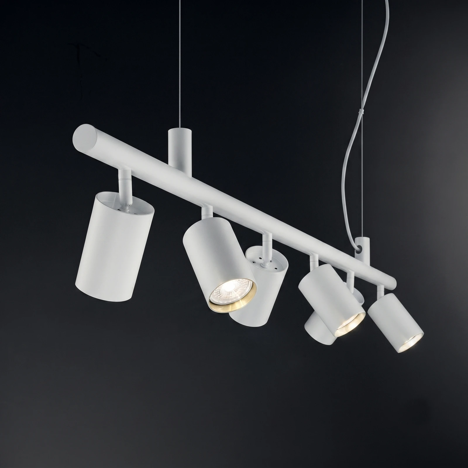 Dynamite SP6 Square White by Ideal Lux, installed