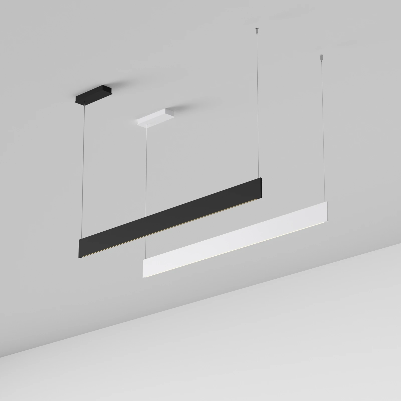Steel SP1 D09 Mono-emission Accent 3000K Black installed in an interior