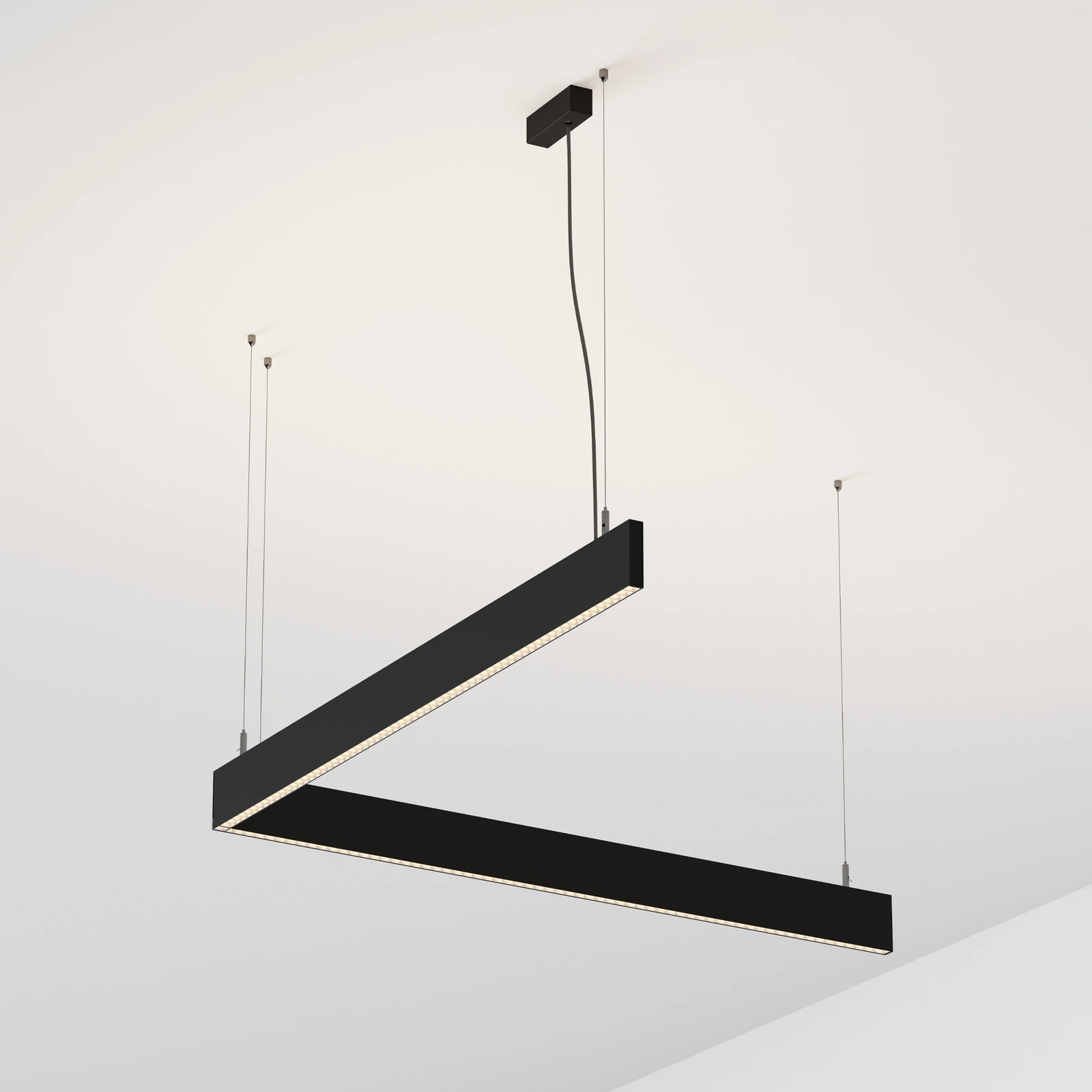 Steel SP2 D20 Bi-emission Accent 4000K Black installed in an interior