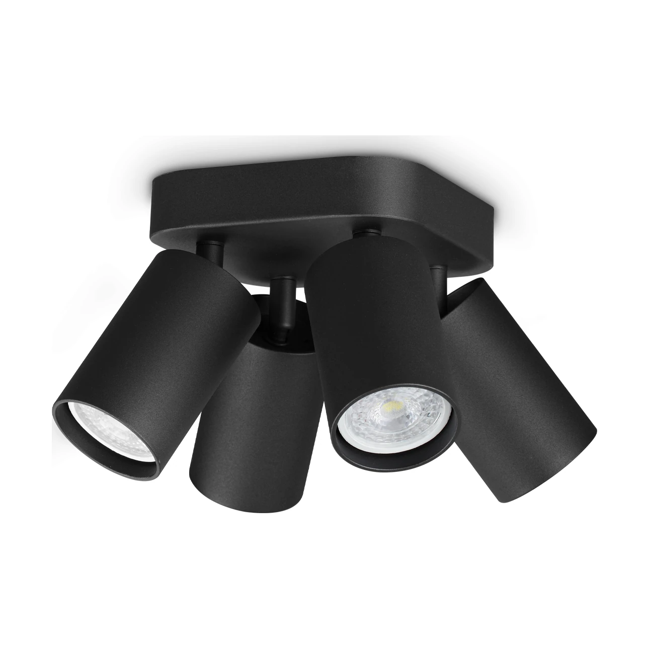 Dynamite PL4 Round Black by Ideal Lux