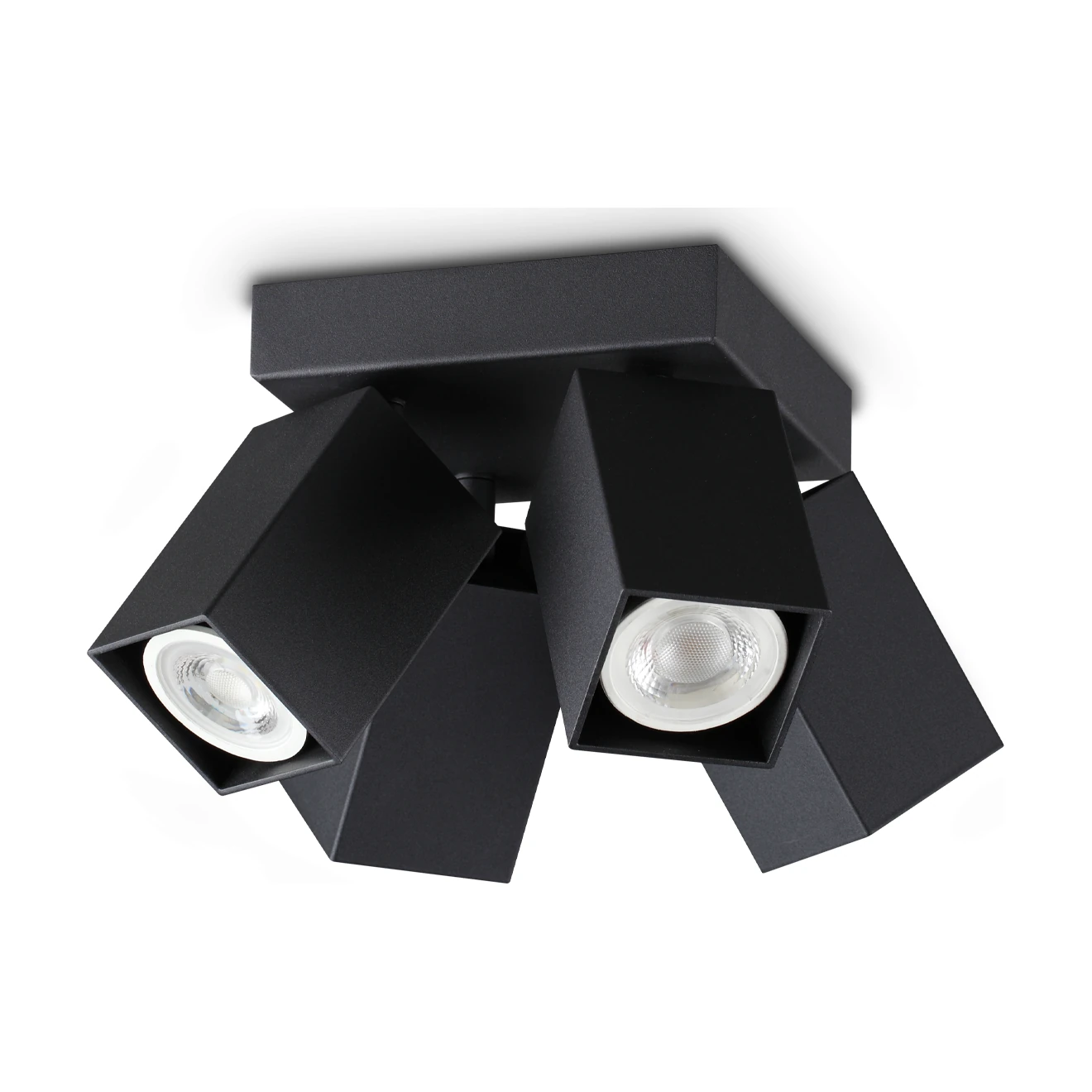 Dynamite PL4 Square Black by Ideal Lux