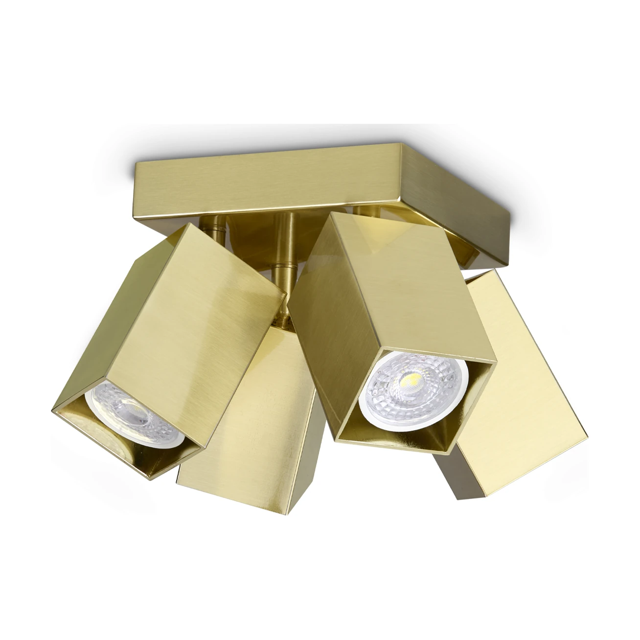 Dynamite PL4 Square Brass by Ideal Lux