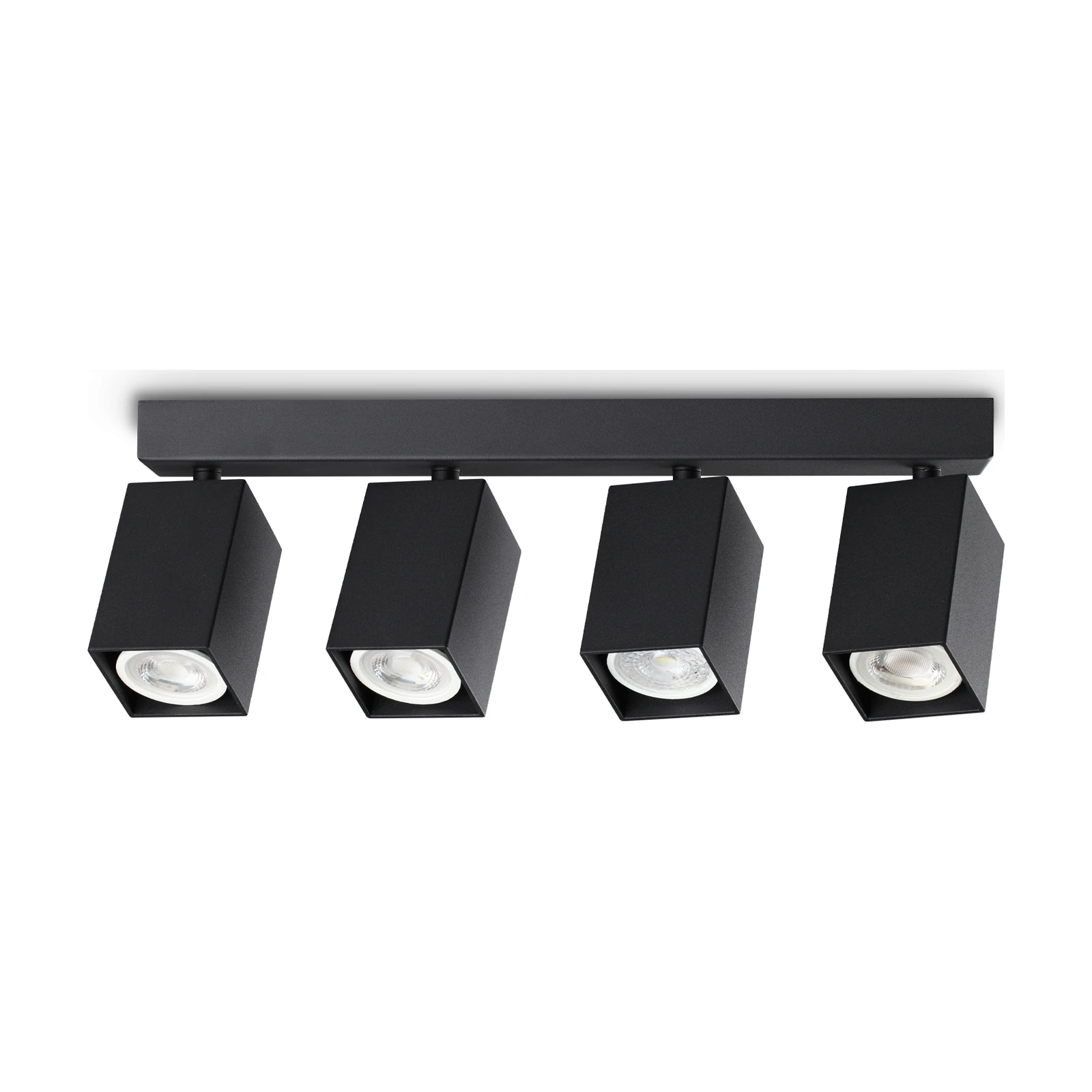 Dynamite PL4 Linear Square Black by Ideal Lux