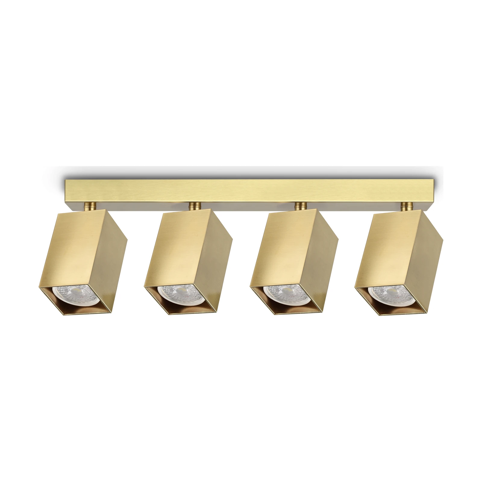 Dynamite PL4 Linear Square Brass by Ideal Lux