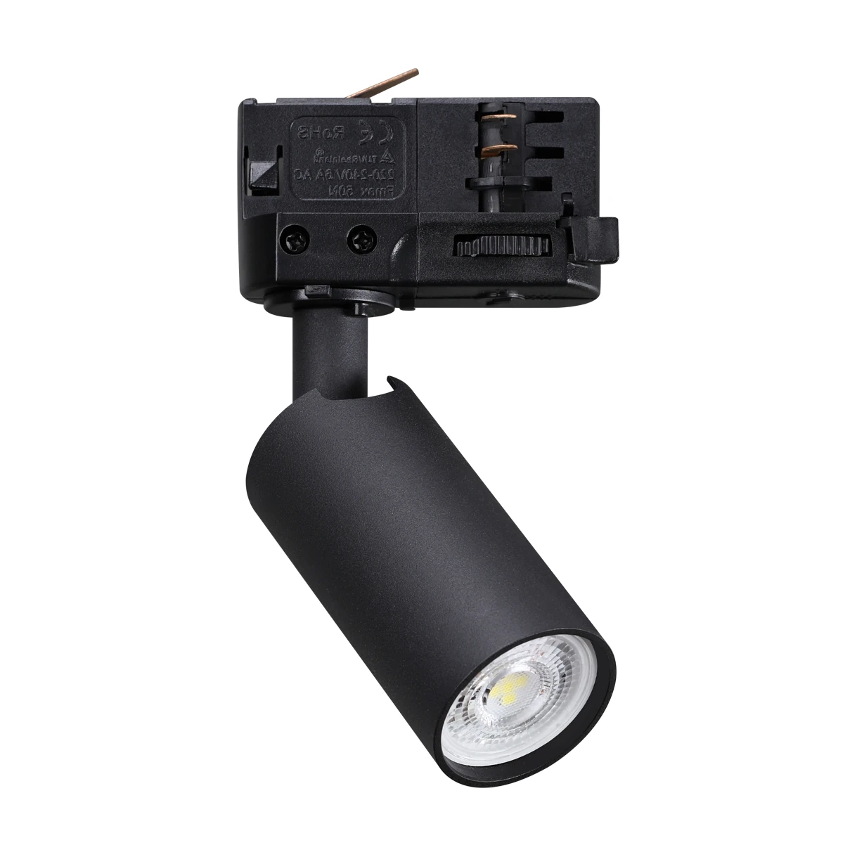 Dynamite Tr 3-phase Mini Round Black by Ideal Lux